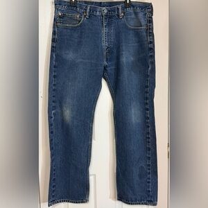 Levi’s 505 Jeans Men’s 38x28 Blue Denim Straight Leg Classic Red Tab